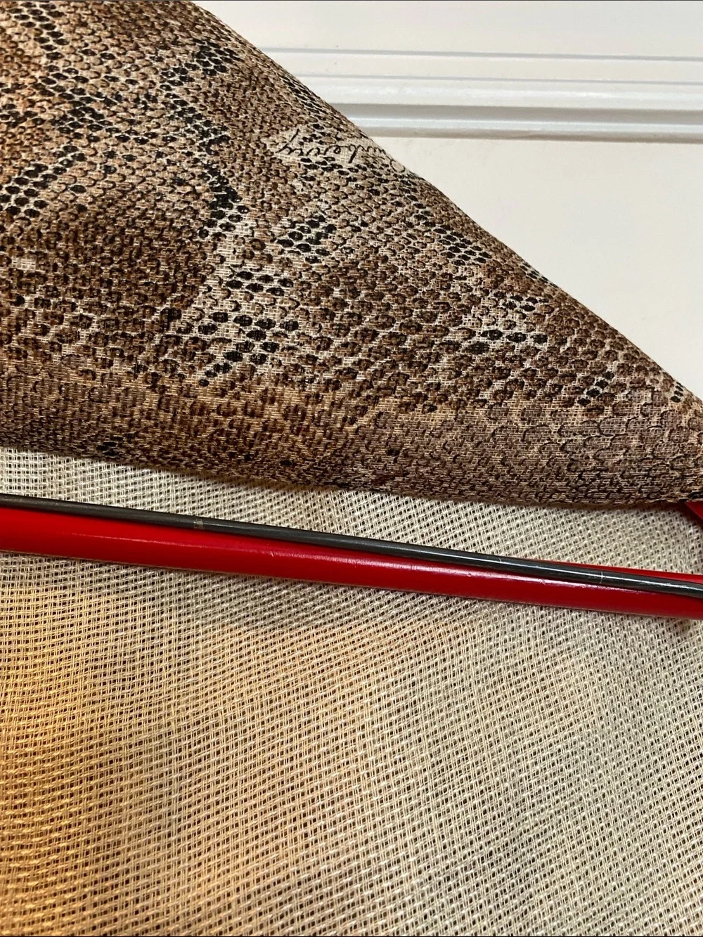 Burberry Linen Silk Snake Logo Scarf NWT Made in Italy 🇮🇹